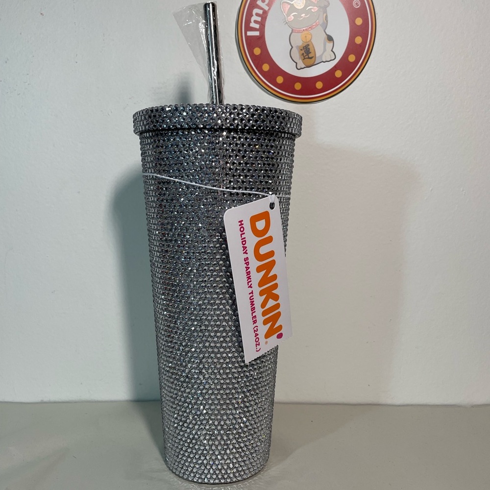 Dunkin’ Stainless Steel Holiday Sparkly Tumbler - Picture 3 of 6